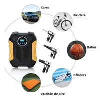 Compresor Portátil Multiusos Para Neumáticos Bomba Aire 12V