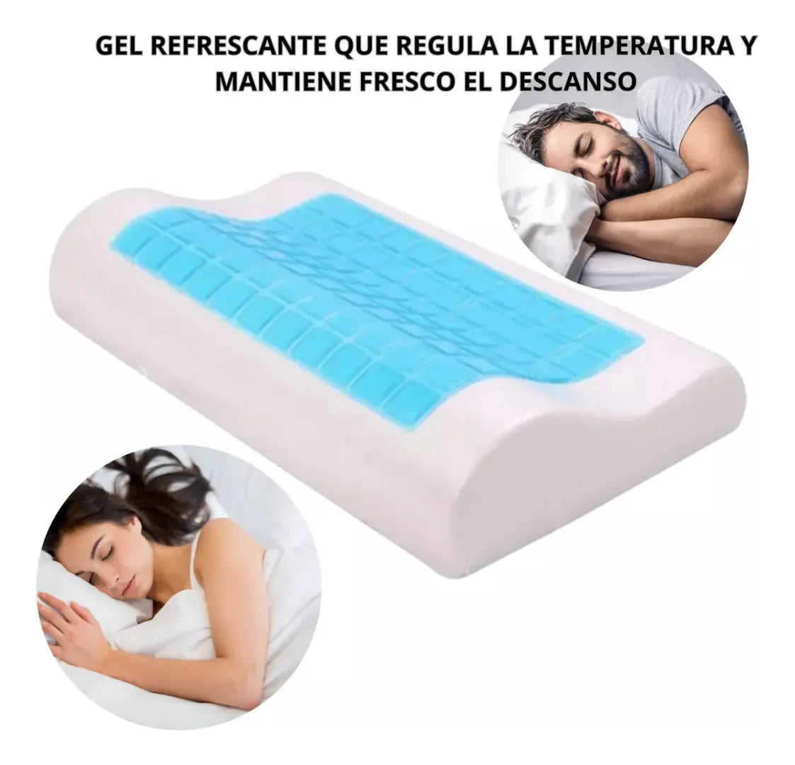 Almohada Ortopedica Tecnologia Viscoelastica Infusion De Gel