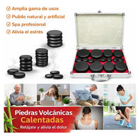 Kit Piedras Volcánicas Para Masaje Spa Profesional Maletin