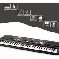 Piano Organeta Musical Para Niños 61 Teclas Bigfun Microfono