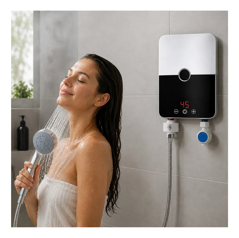 Calentador De Agua Electrico Pantalla Digital Temperatura Ajustable