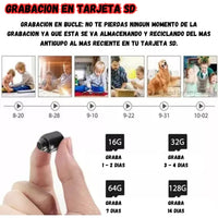 Mini Camara Espia X5 Full Hd Wi-fi Vision Nocturna Infrarojo