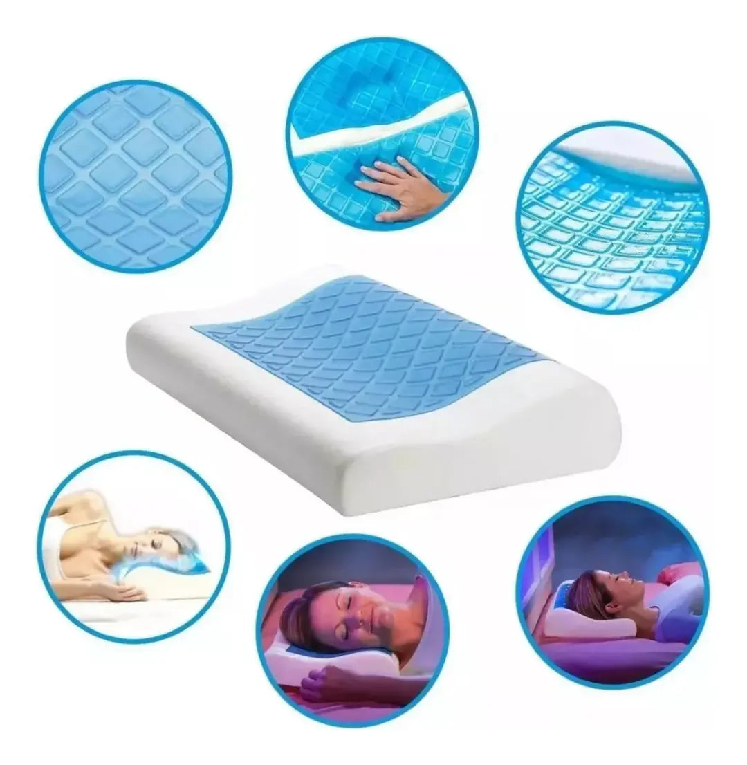 Almohada Ortopedica Tecnologia Viscoelastica Infusion De Gel
