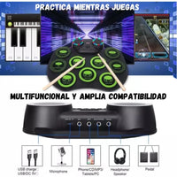 Batería Electrónica Musical Bluetooth Recargable Con Pedales