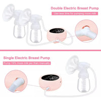 Extractor Eléctrico Doble Leche Materna Para Bebe Recargable