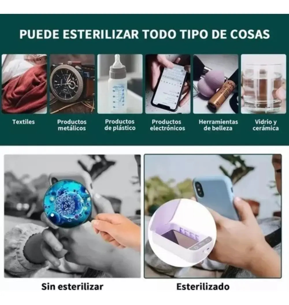 Caja Esterilizador Uv Instrumental Para Pinzas Uñas Manicura