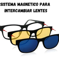 Gafas Magicas De Visión De Sol 3 En 1 Lentes Intercambiables