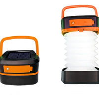 Linterna Led Solar Plegable Portatil Para Camping 3 Tonos De Luz