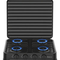 Estufa A Gas 4 Puestos Portatil Con Tapa Sokany 8,8KW