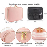 Estuche Portátil Para Maquillaje Con Luz Led Y Espejo Viaje