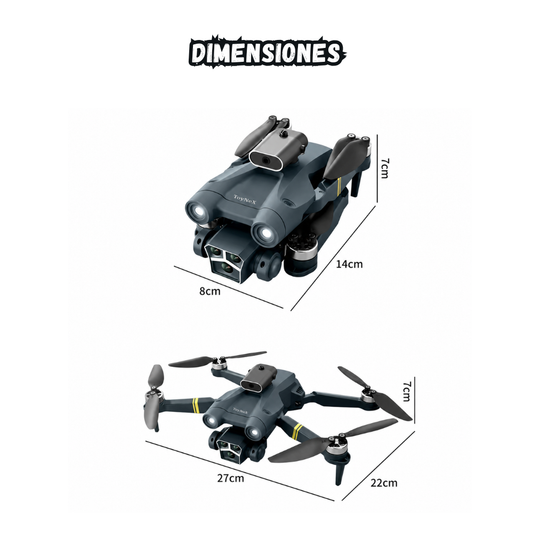 Drone Z3 Max Triple Camara Sensor Obstaculos Control Con Camara HD