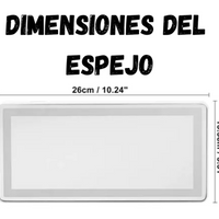 Espejo Luz Led Parasol Para Carro, Tocador Recargable Usb 05