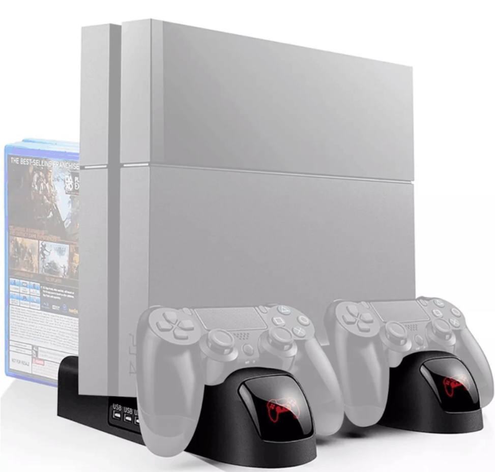 Base Refrigerante Multifuncional Ps4 Pro Slim Porta Juegos