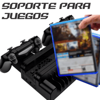 Base Refrigerante Multifuncional Ps4 Pro Slim Porta Juegos