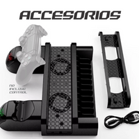 Base Refrigerante Multifuncional Ps4 Pro Slim Porta Juegos