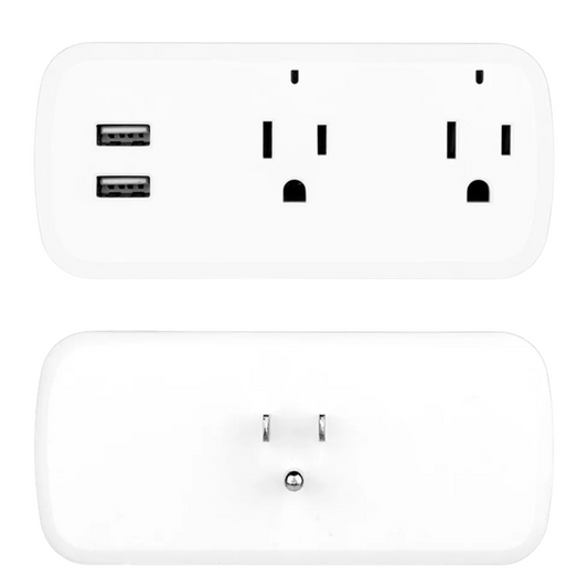 Enchufe Inteligente Tomacorriente Doble 2 Usb Alexa Google