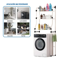 Estante Organizador De Lavadora Metalico 3 Niveles Resistente