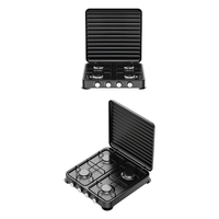 Estufa a Gas De Lujo Portatil 4 Quemadores Tapa protectora Starlux