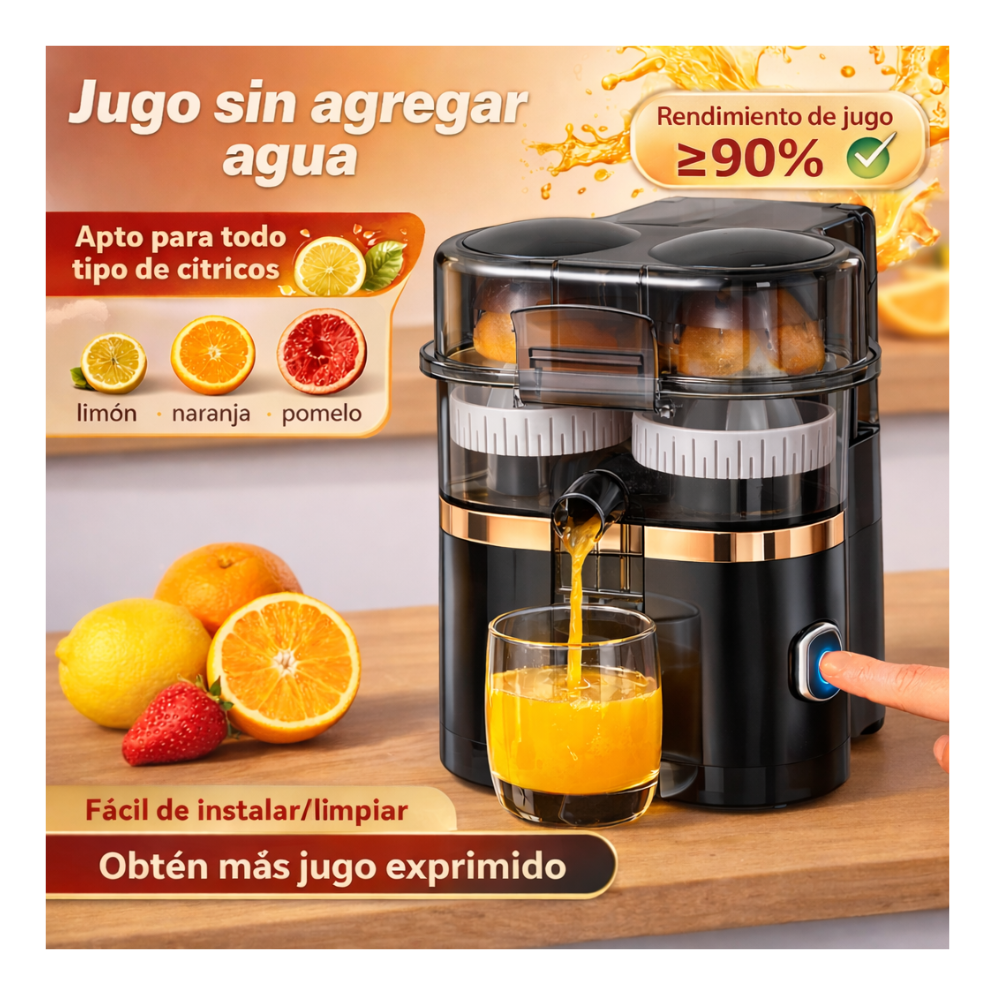 Exprimidor De Naranjas Eléctrico Automático Extractor Doble