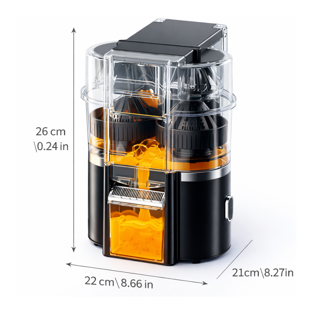 Exprimidor De Naranjas Eléctrico Automático Extractor Doble