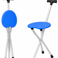 Bastón Con Silla Plegable 2 En 1 Ajustable Antideslizante