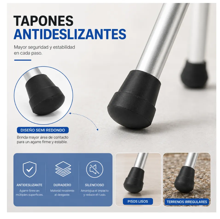 Bastón Con Silla Plegable 2 En 1 Ajustable Antideslizante