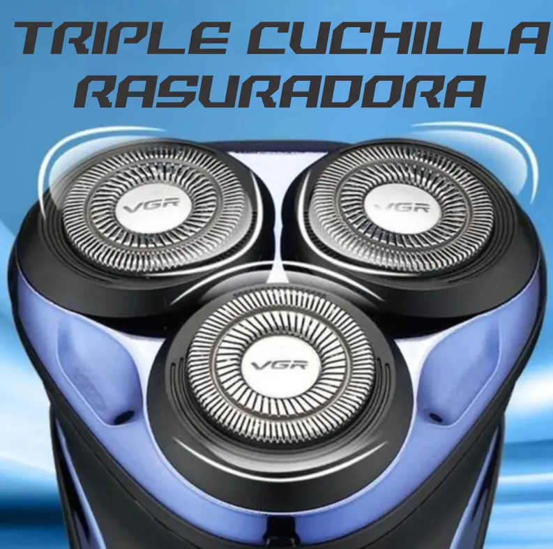 Maquina De Afeitar Seco Y Humedo Vgr V-306 Rasuradora X3