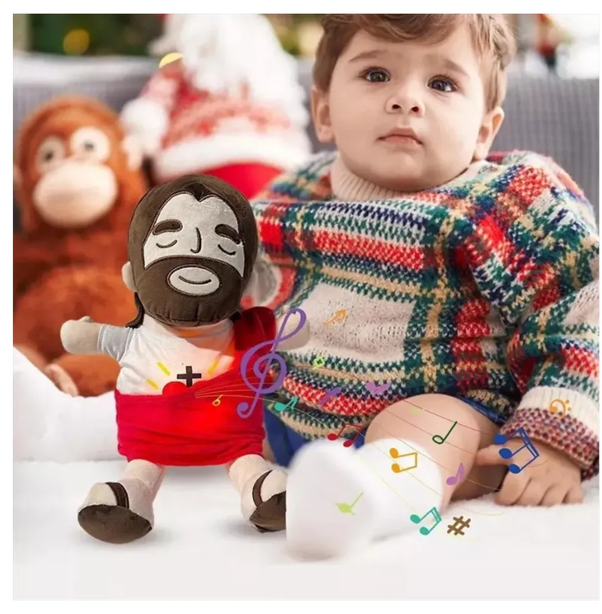 Peluche De Jesus Que Respira y Tranquiliza Con Musica y Luces