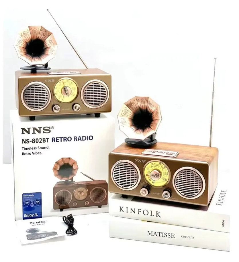 Radio Vintage Nns Ns-802bt Bluetooth Am Fm Sw Recargable