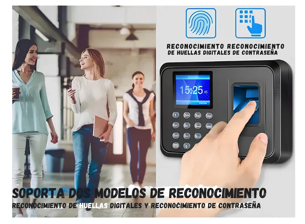 Control Asistencia Huella Biométrico Reloj Empleados Digital