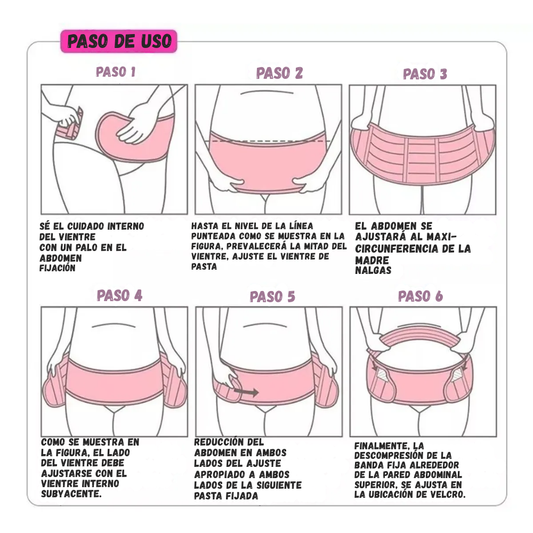 Faja Materna Soporte Prenatal Con Tirantas Ajustable Negro