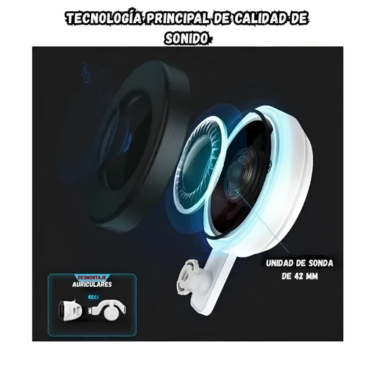 Gafas De Realidad Virtual Video Juegos 3D 360° Audífonos Integrados