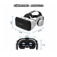 Gafas De Realidad Virtual Video Juegos 3D 360° Audífonos Integrados