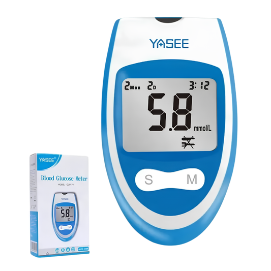 Glucometro Digital Medidor De Glucosa Portatil Kit 50 Tiras 50 Lancetas