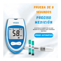 Glucometro Digital Medidor De Glucosa Portatil Kit 50 Tiras 50 Lancetas