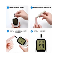 Glucometro Digital Medidor De Glucosa Portatil Kit 50 Tiras 50 Lancetas