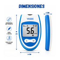 Glucometro Digital Medidor De Glucosa Portatil Kit 50 Tiras 50 Lancetas