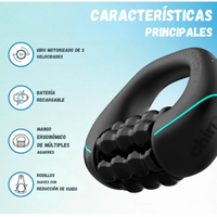 Masajeador Corporal Muscular Portatil Antiestres Rodillos