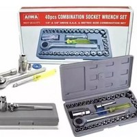 Juego Completo Copas Socket- 40pcs Herramientas 1/4 Y 3/8