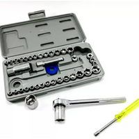 Juego Completo Copas Socket- 40pcs Herramientas 1/4 Y 3/8