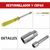 Juego Completo Copas Socket- 40pcs Herramientas 1/4 Y 3/8
