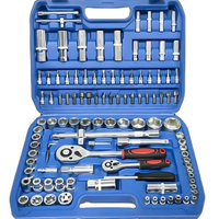 Kit Herramientas 108 Pzs Completo Dados Llaves y Accesorios Portatil