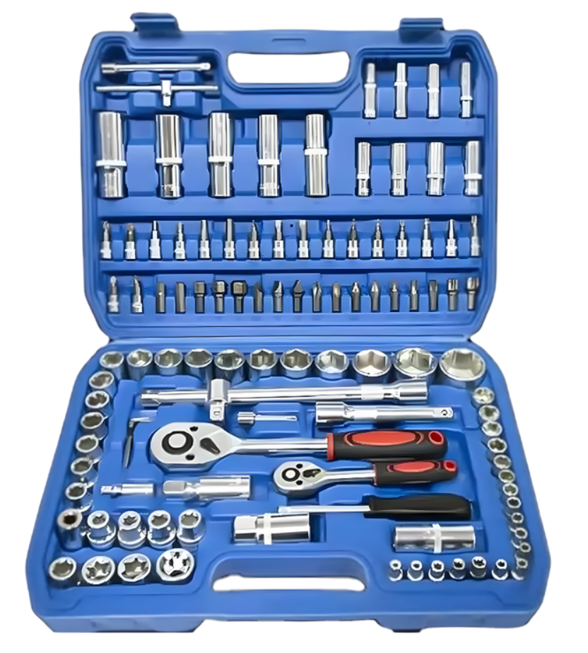 Kit Herramientas 108 Pzs Completo Dados Llaves y Accesorios Portatil