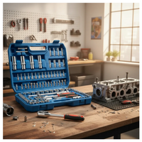 Kit Herramientas 108 Pzs Completo Dados Llaves y Accesorios Portatil