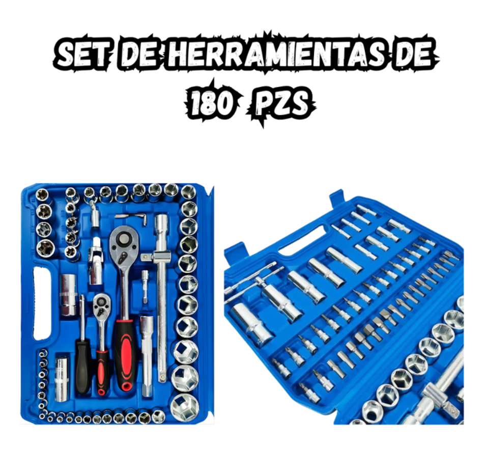 Kit Herramientas 108 Pzs Completo Dados Llaves y Accesorios Portatil