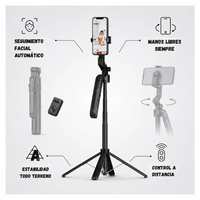 Trípode C12 IA Inteligente con Seguimiento Automático 360°
