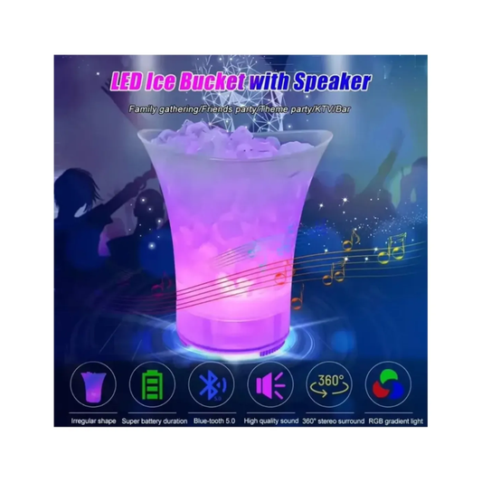 Hielera Con Luz Led Integrada y Parlante Bluetooth Incluido
