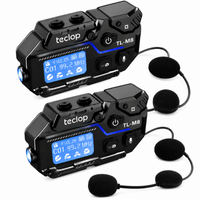 Combo Intercomunicador RGB Bluetooth M8 Radio FM Recargable