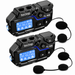 Combo Intercomunicador RGB Bluetooth M8 Radio FM Recargable
