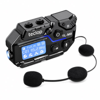 Intercomunicador RGB Bluetooth M8 Radio FM Recargable Casco